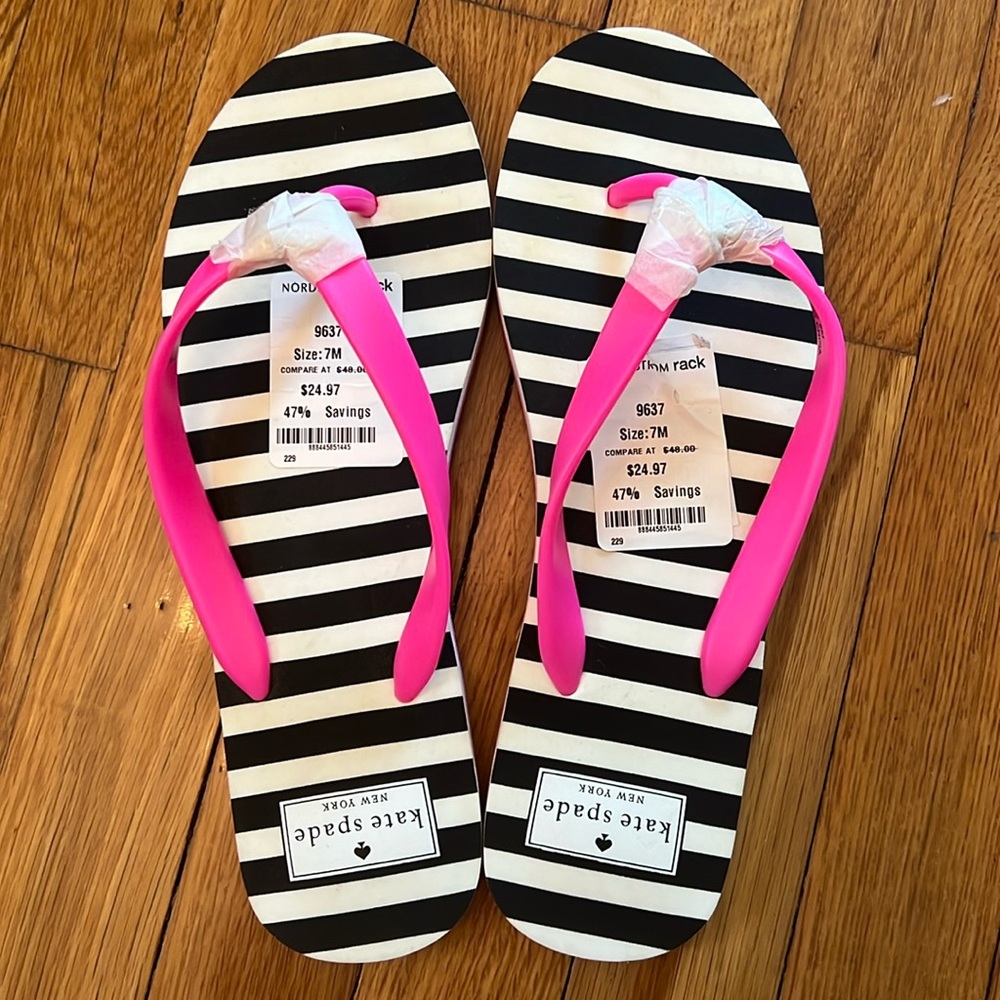 Kate Spade New York Flip Flops - Size 7M - NEW